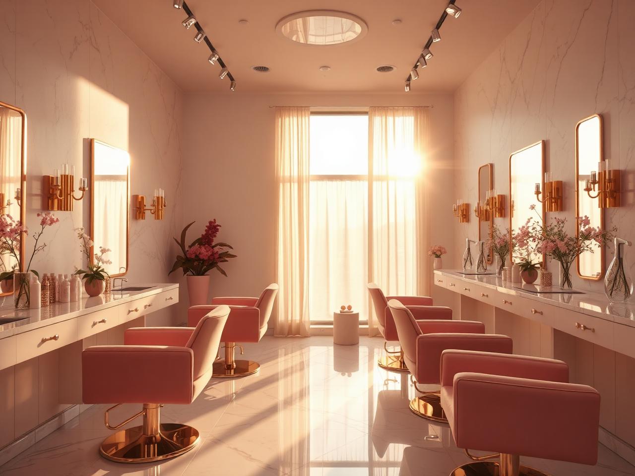Inside the salon