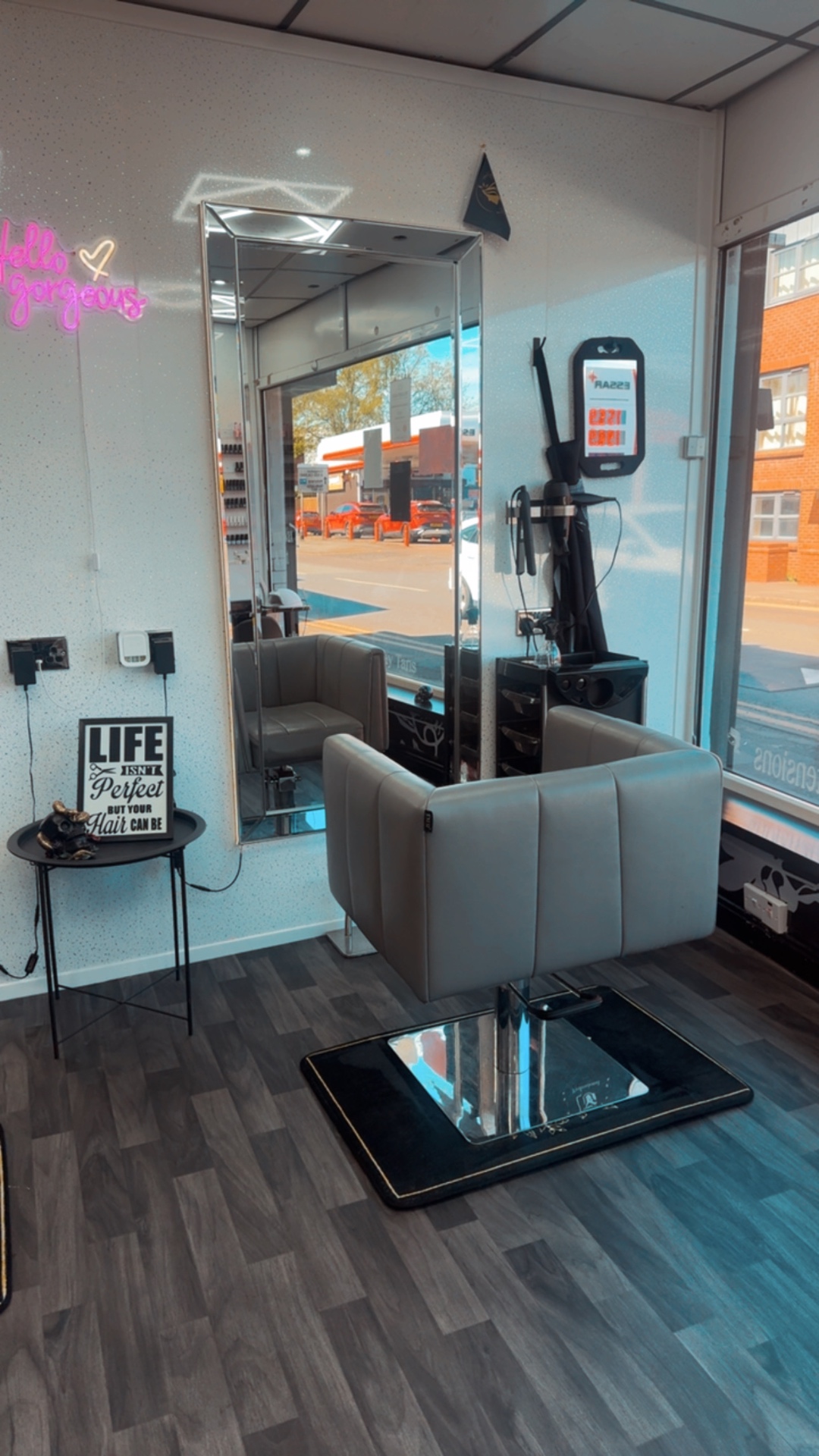Hair styling at Divine Aesthetics